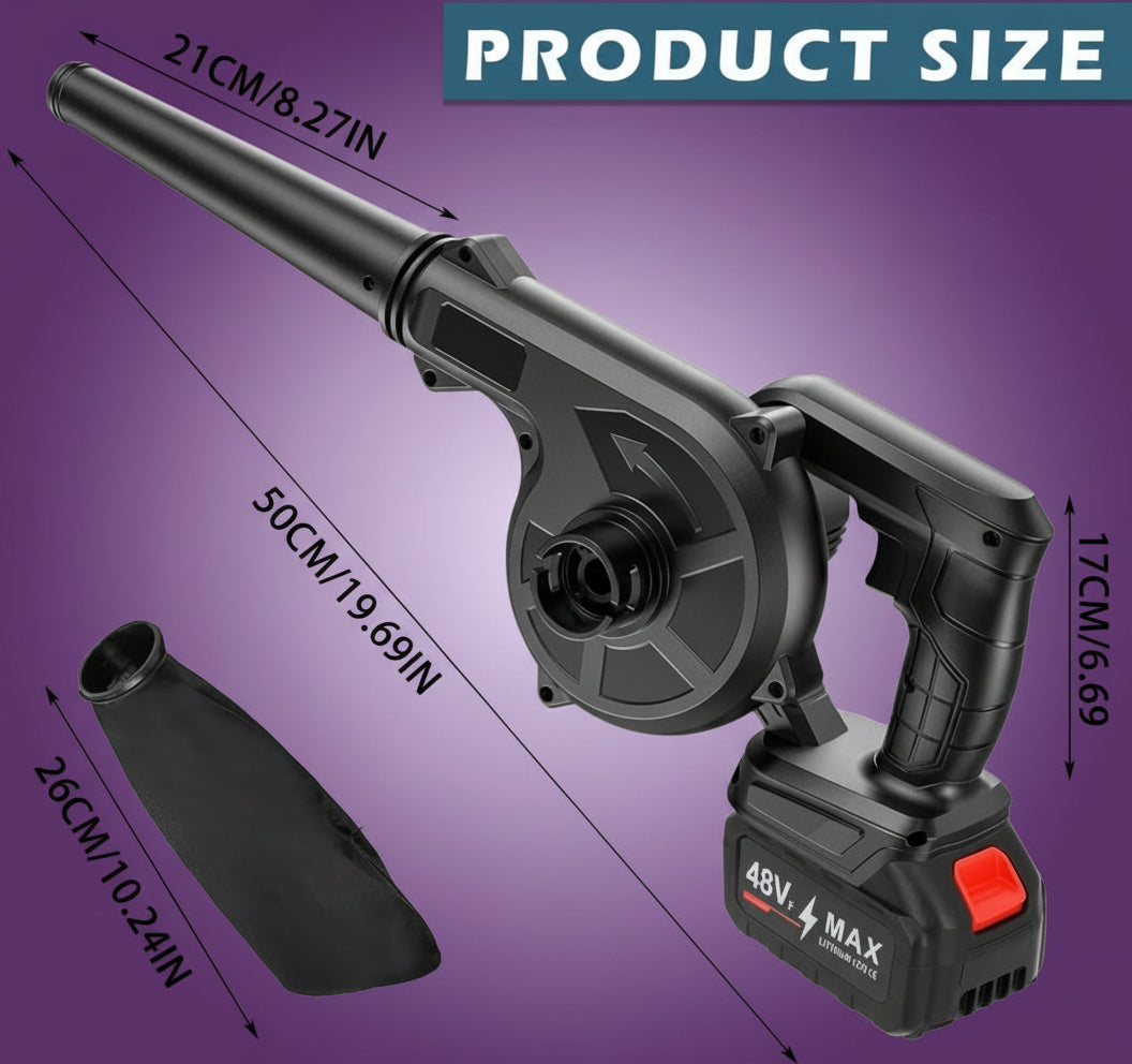 Portable Cordless Air Blower and Vacuum for Gardening & Cleaning