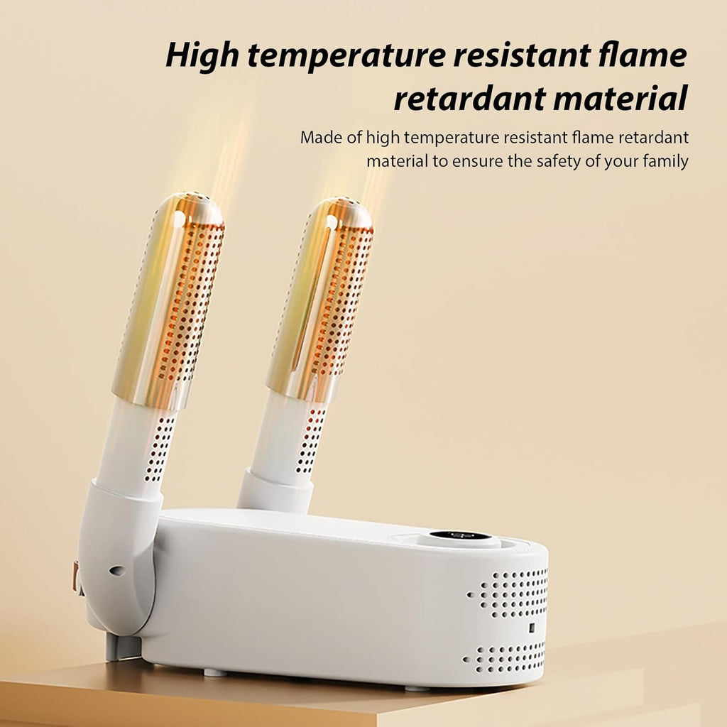 Constant Heat Shoe Dryer – Timer, Folding Design, Glove & Footwear Warmer