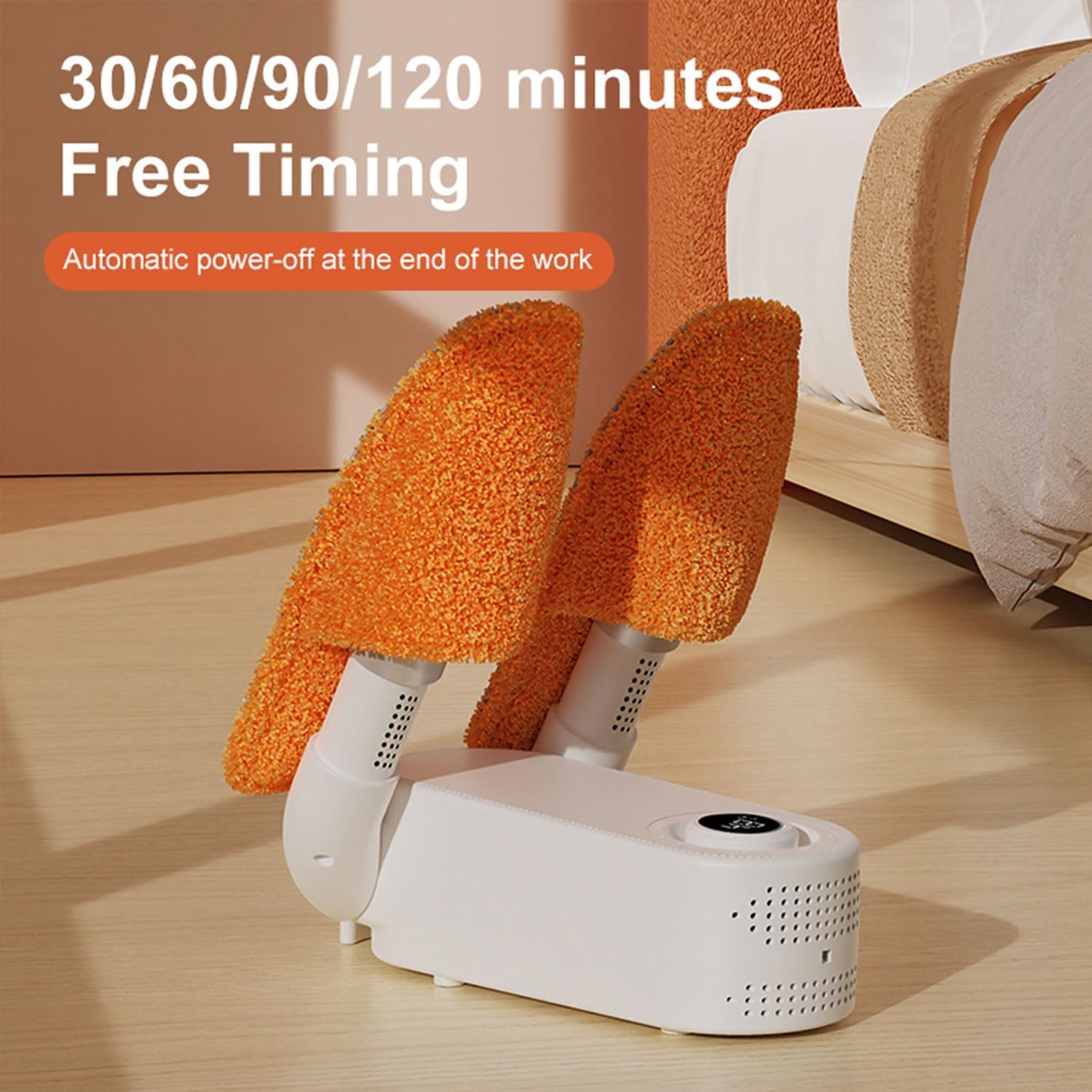 Constant Heat Shoe Dryer – Timer, Folding Design, Glove & Footwear Warmer