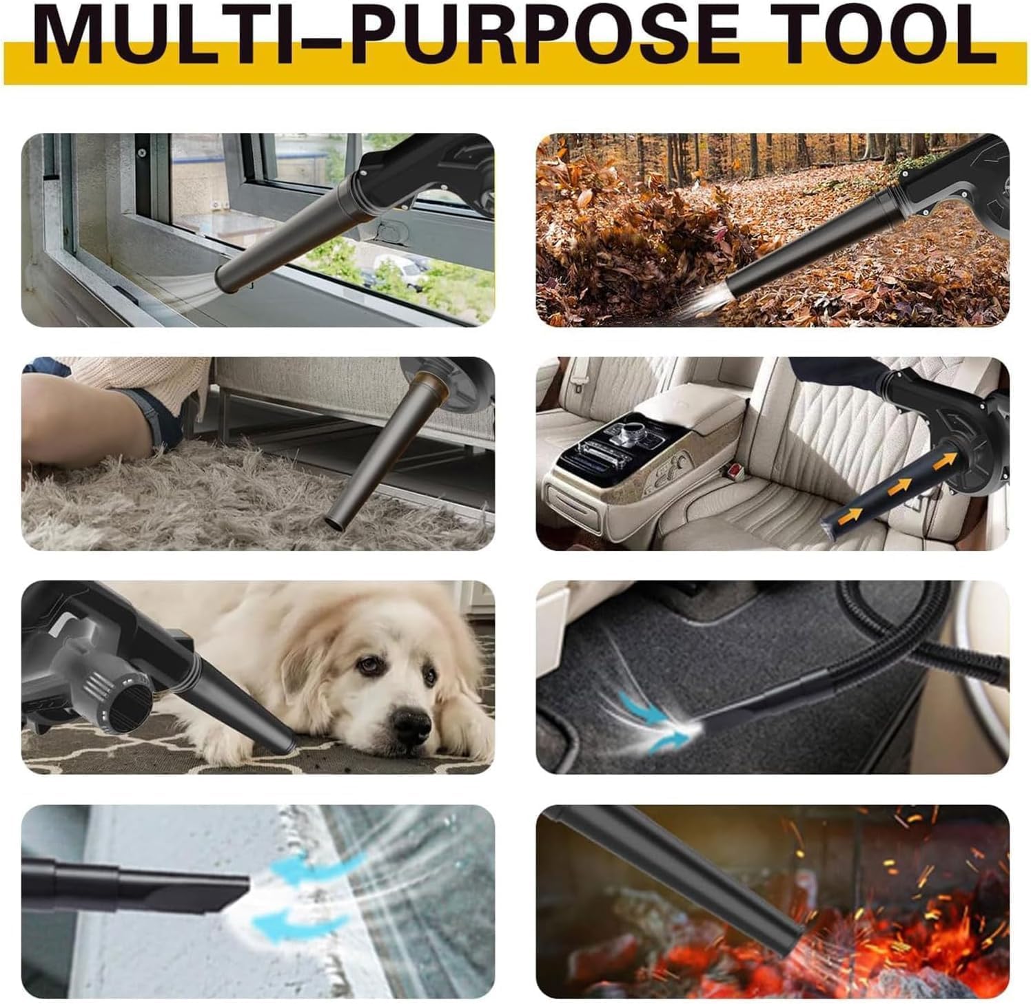 Portable Cordless Air Blower and Vacuum for Gardening & Cleaning