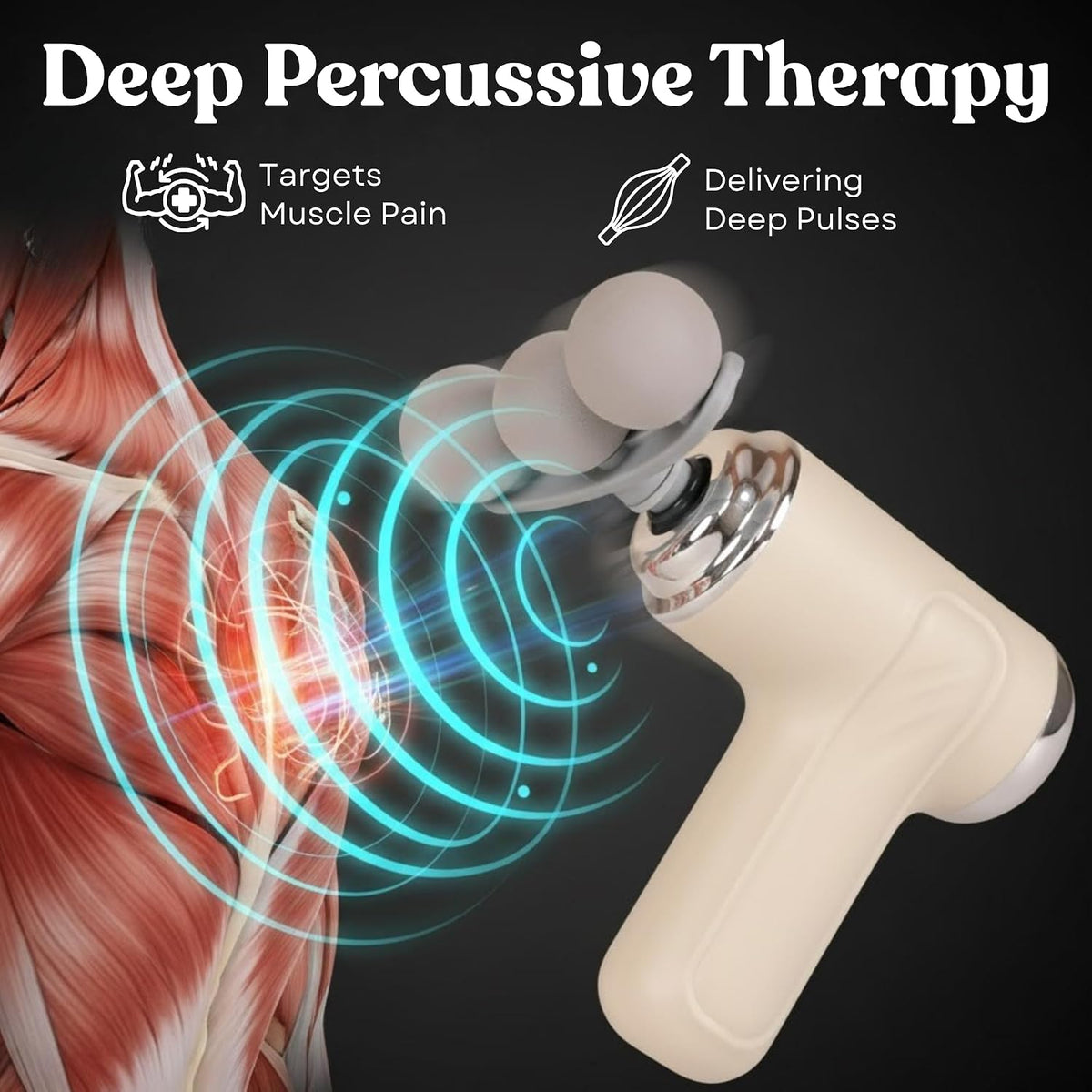 SPARXA DeepRelief™ Massage Gun – 9-Head Deep Tissue Muscle Massager