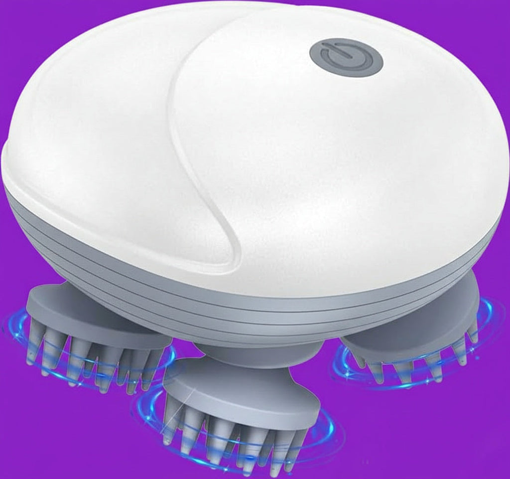 Electric Head Massager with 96-Node Kneading for Stress Relief